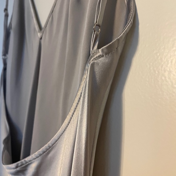 Fleur du Mal Silk Bias Dress Platinum size 2 - Picture 3 of 6